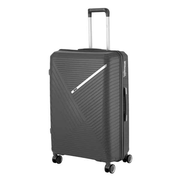 2E Plastic Suitcases Set, SIGMA, (L+M+S), 4 Wheels, Graphite