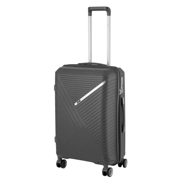 2E Plastic Suitcases Set, SIGMA, (L+M+S), 4 Wheels, Graphite