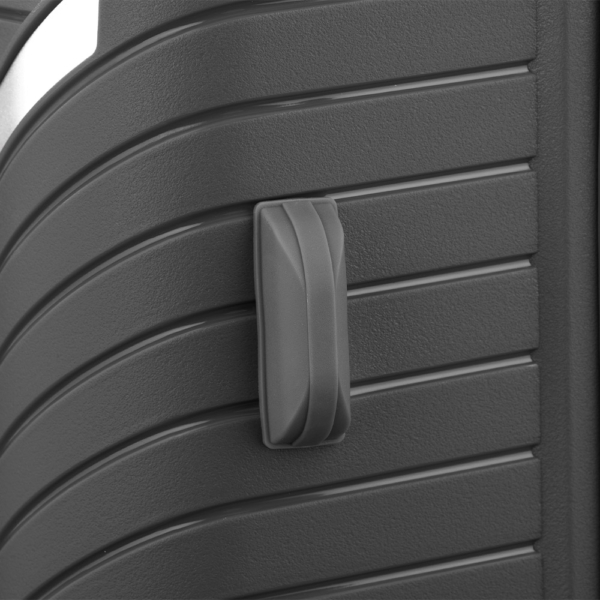 2E Plastic Suitcases Set, SIGMA, (L+M+S), 4 Wheels, Graphite