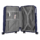 2E Plastic Suitcases Set, SIGMA, (L+M+S), 4 Wheels, Navy Blue