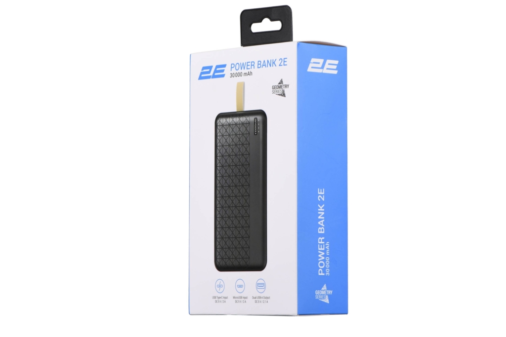 Power bank 2Е Geometry 30000 мАч Black