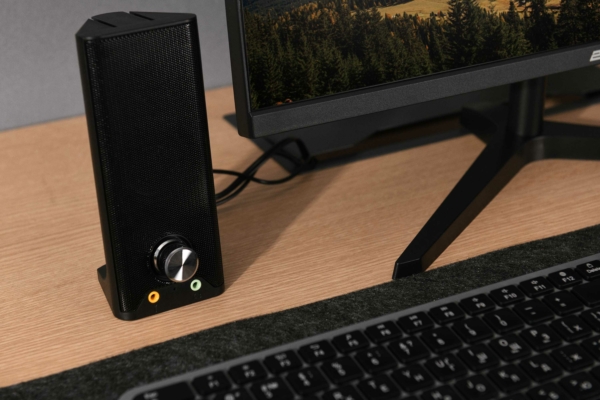 2E Акустична система PCS203, 2.0, USB, Metal Black