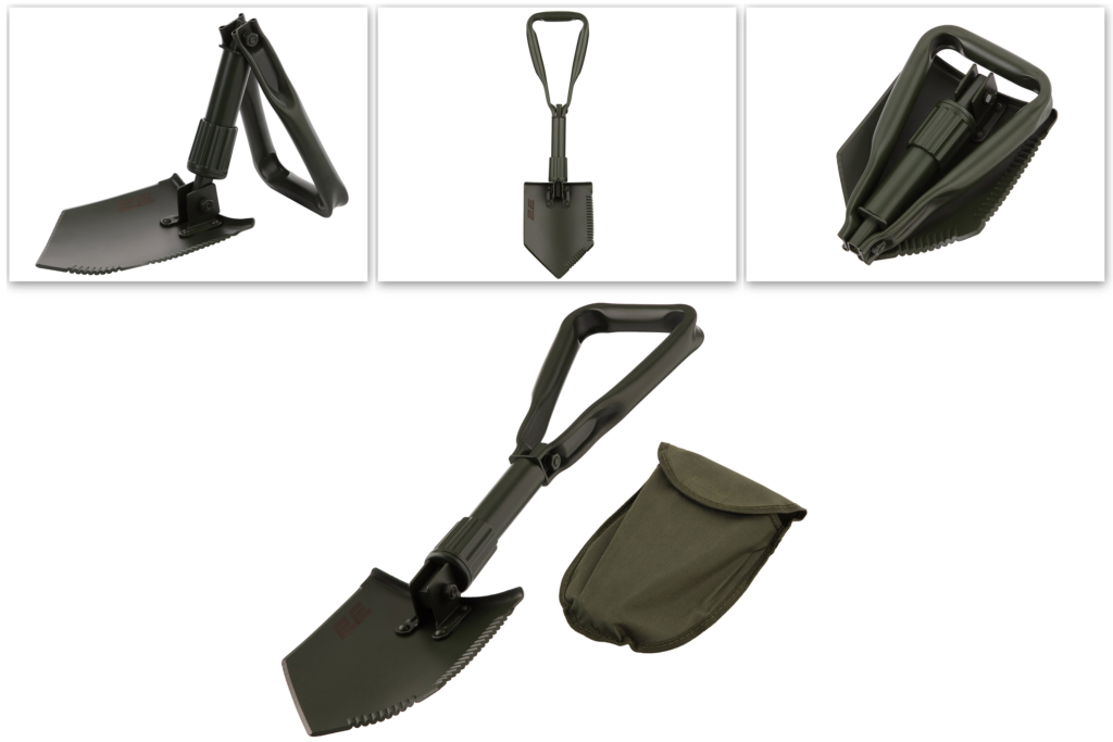 2E Shovel folding Alligator, 2.5mm, 58cm, 1.1kg, PVC case