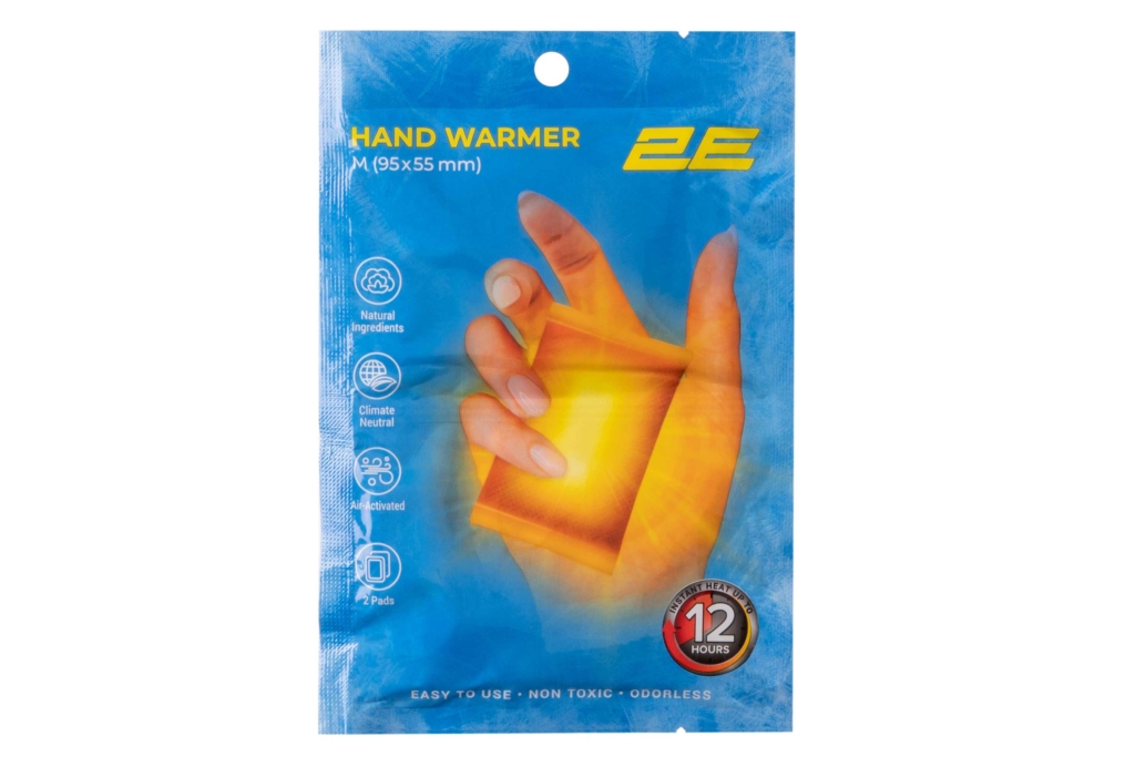 2E Chemical hand warmer size M (95×55 mm), up to 12 hours