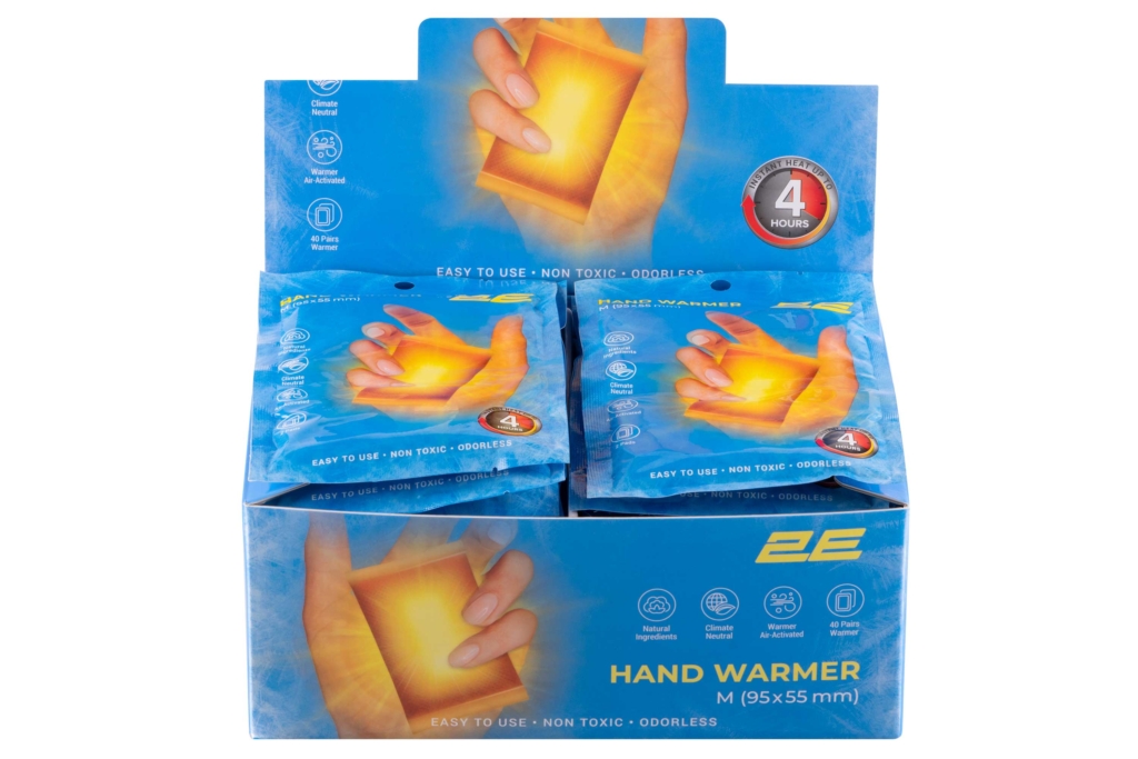 2E Chemical hand warmer size M (95×55 mm), up to 4 hours