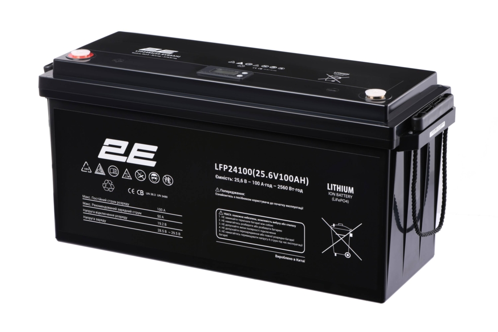 Аккумуляторная батарея 2E LFP24100 24V/100Ah LCD 8S