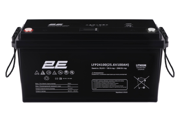 Аккумуляторная батарея 2E LFP24100 24V/100Ah LCD 8S