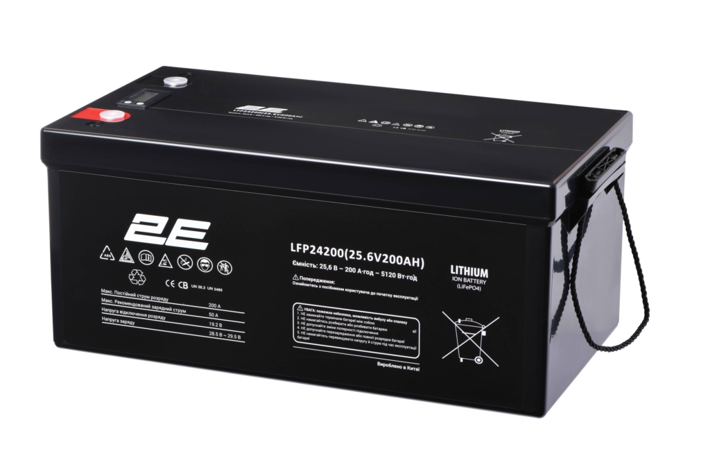 Аккумуляторная батарея 2E LFP24200 24V/200Ah LCD 8S