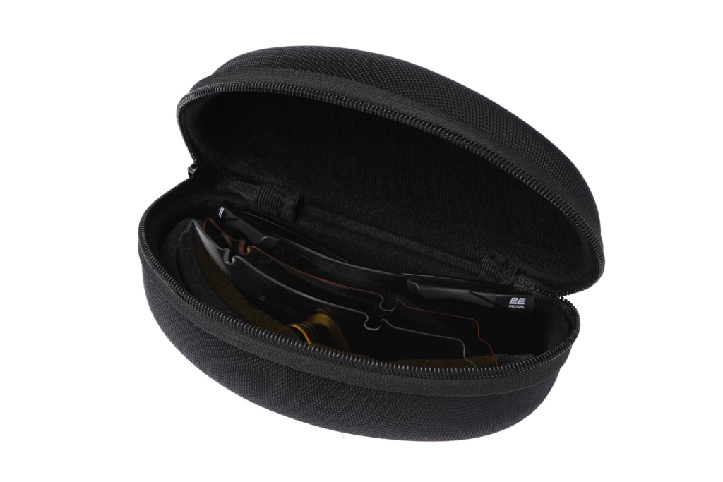 2E Tactical safety goggles Falcon Black with EVA case, 3 lenses