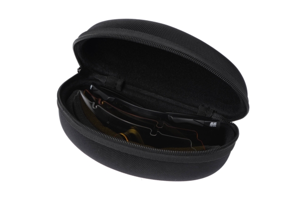 Очки тактические, защитные 2E Falcon Black с EVA-футляром, 3 линзы