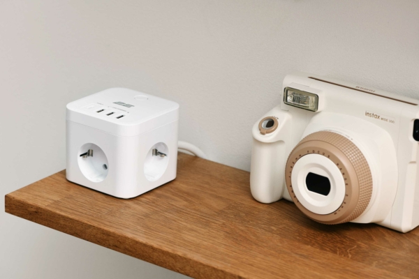 2E Adapter 4XSchuko with switch, 3*USB-A, 1*USB-C, 1.5m, white