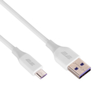 2E Кабель USB-A – microUSB Glow 1m White