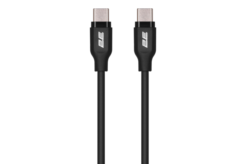 2E Cable USB-C – USB-C Glow 60W, 1m, black