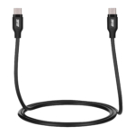 2E Кабель USB-C – USB-C Glow 60W 1m Black