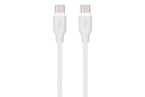 2E Кабель USB-C – USB-C Glow 60W 1m White