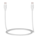 Кабель 2E USB-C – USB-C, Glow, 60W, 1m, white
