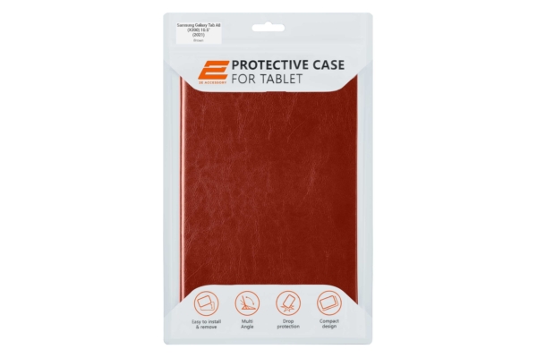 2Е Basic Case for Samsung Galaxy Tab A8 (X200) 10.5″ (2021), Retro, Brown
