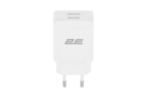 Набор Сетевое ЗУ 2E Wall Charger Dual USB-A 2.1A + кабель USB-C White