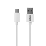 Wall Charger Dual USB-A 2.1A + cable USB-C, White