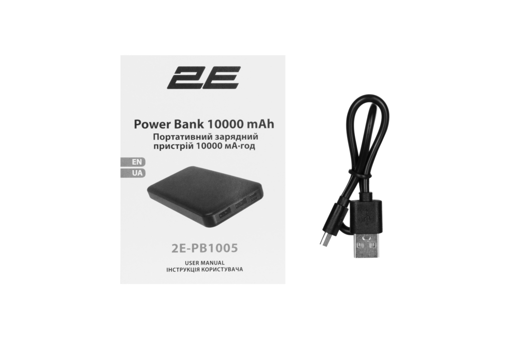 Power Bank 2E Slim 10000 mAh Black