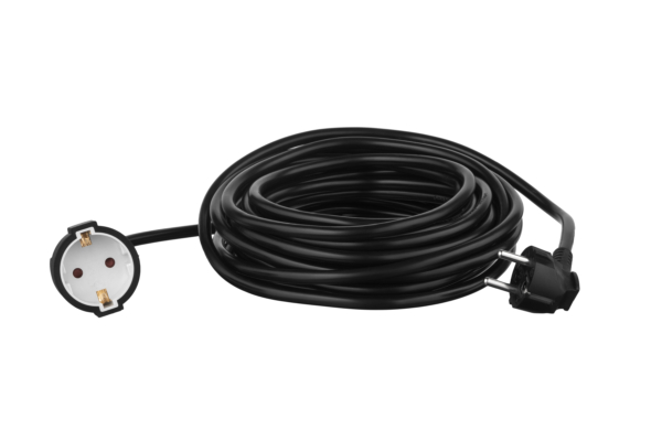 Power stip 2E 1XSchuko, 3G1.5, 10m, black