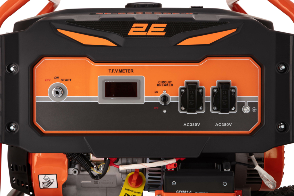 2E Generator Gasolin 220V,50HZ, 7.5KW,with E-START, handle and wheels,WITH ATS