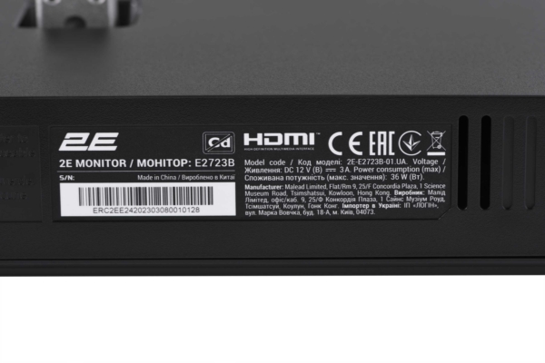 Монитор 2E E2723B Black
