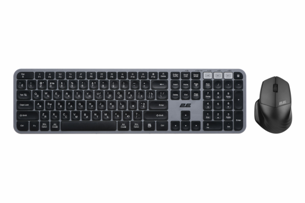 Комплект 2E MK440WBGR Black/Grey