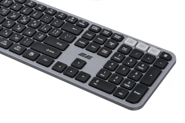 Комплект 2E MK440WBGR Black/Grey