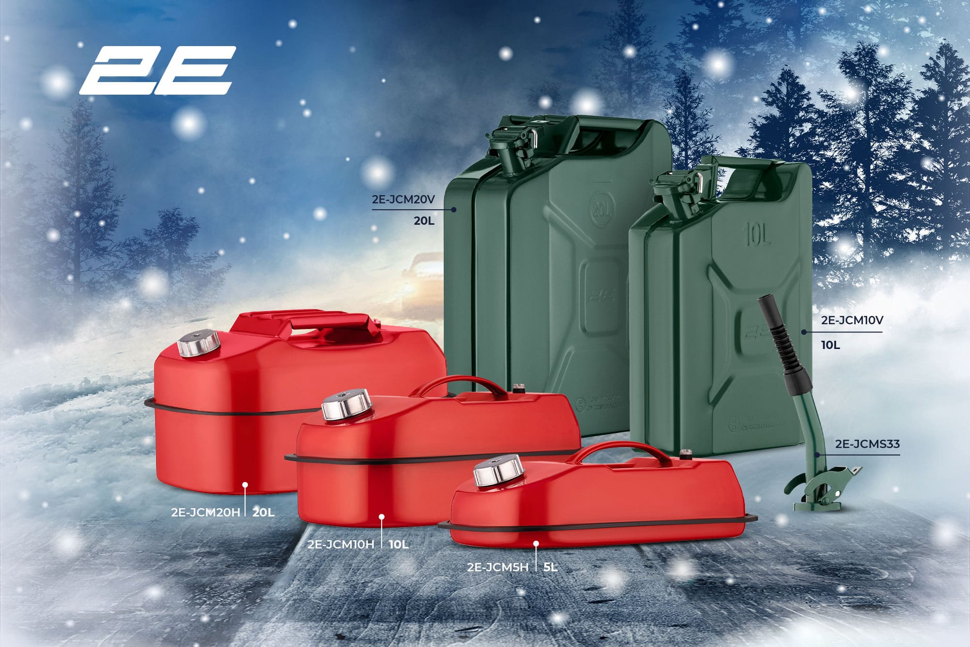 Fuel up with confidence: 2E fuel canisters