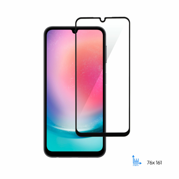 Защитное стекло 2E для Samsung Galaxy A24 (A245), 2.5D FCFG, (1 Pack), черная рамка