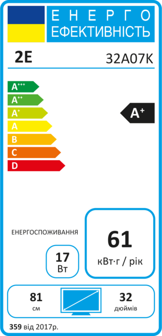 2E Телевізор 32″ LED FHD 60Hz Smart Android Black
