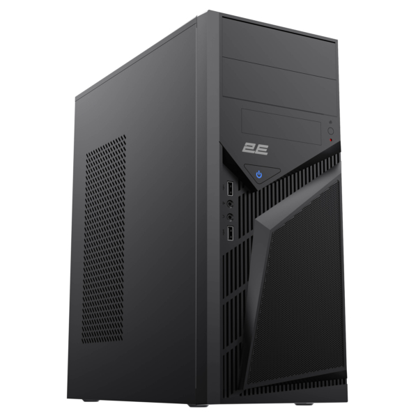 Корпус 2E TeamX TMX07 с БП 2E ATX400W, 2xUSB2.0, 1×80мм, VGA 310мм, ATX, чёрный