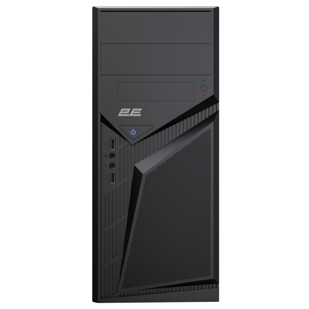 2E Корпус TeamX TMX07 з БЖ 2E ATX400W 2xUSB2.0 1×80мм VGA 310мм, ATX чорний
