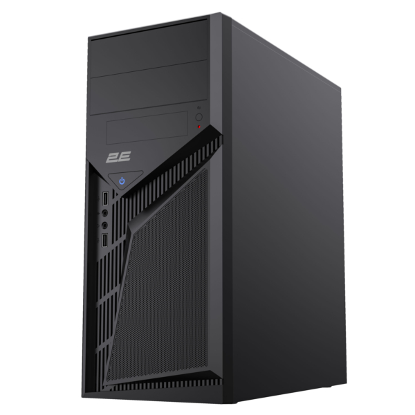 2E Корпус TeamX TMX07 з БЖ 2E ATX400W 2xUSB2.0 1×80мм VGA 310мм, ATX чорний