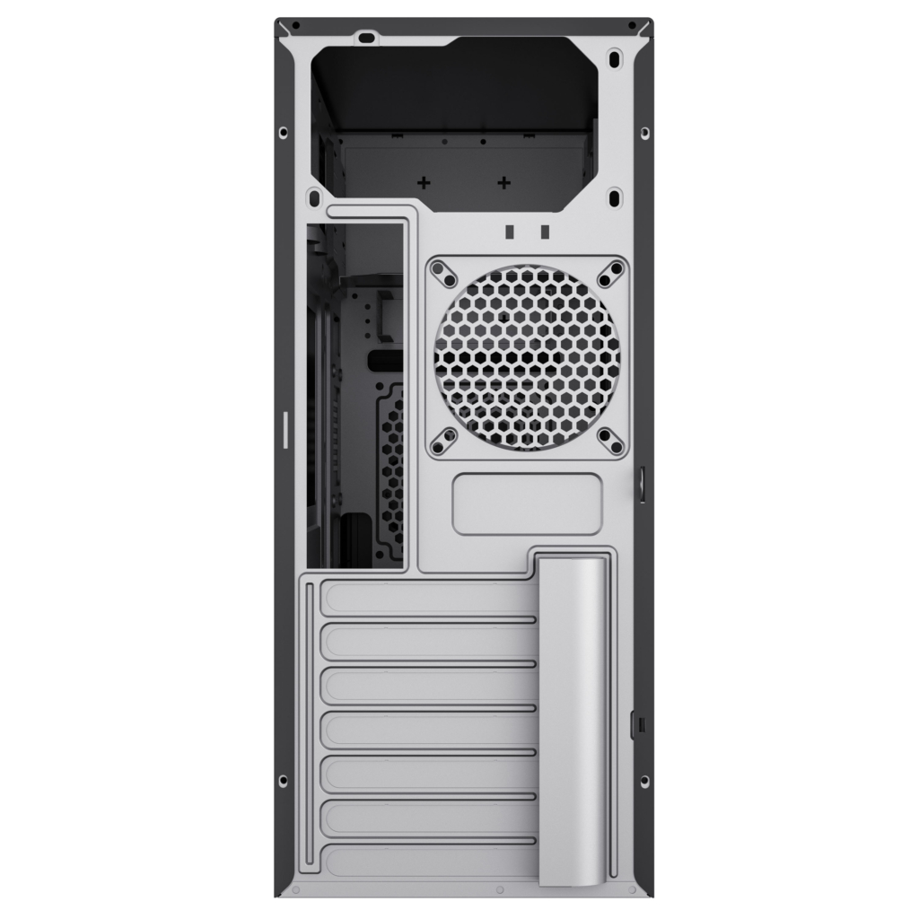 2E Корпус TeamX TMX07 з БЖ 2E ATX400W 2xUSB2.0 1×80мм VGA 310мм, ATX чорний