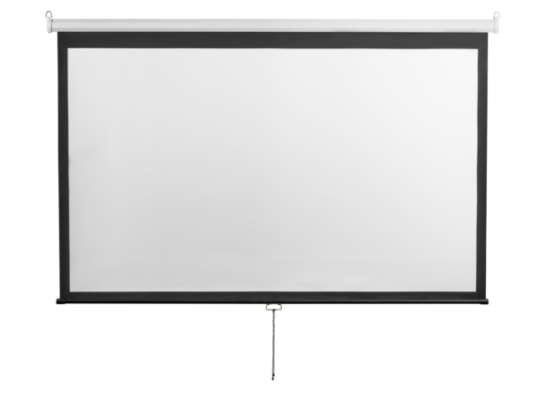 Wall mounted screen 2E 16:9, 90″, 2×1.12 m, MW