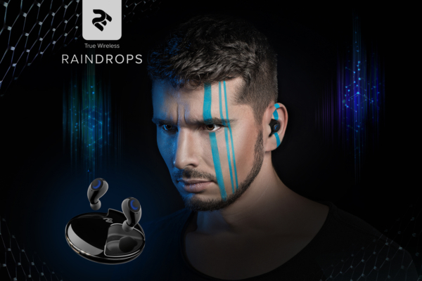 Наушники 2E RainDrops True Wireless Waterproof Mic Black