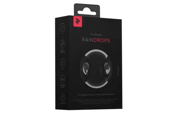 Наушники 2E RainDrops True Wireless Waterproof Mic Black
