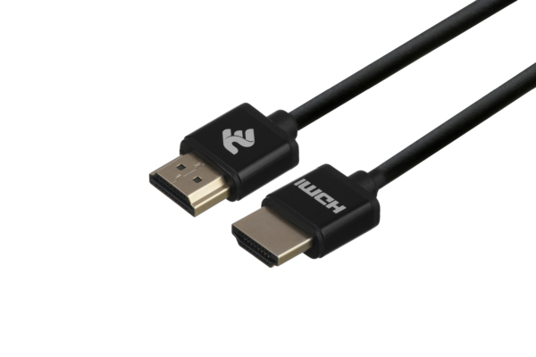 2E Кабель HDMI (M/M), 2м, 2.0, Slim High Speed Aluminum, чорний