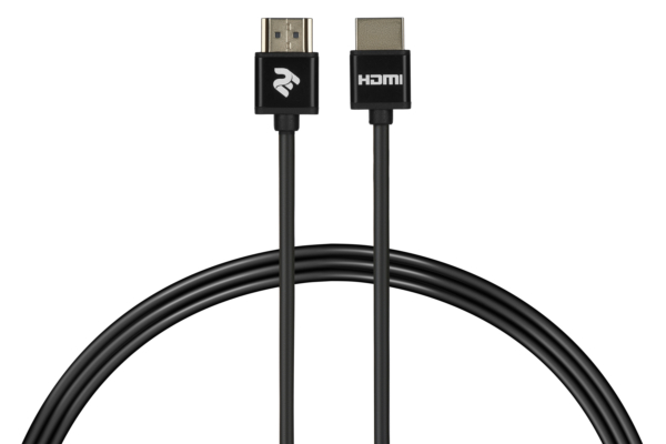 2E Кабель HDMI (M/M), 2м, 2.0, Slim High Speed Aluminum, чорний