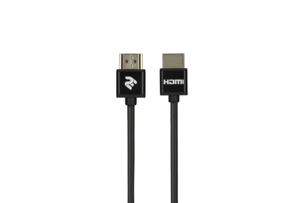 2E Кабель HDMI (M/M), 2м, 2.0, Slim High Speed Aluminum, чорний