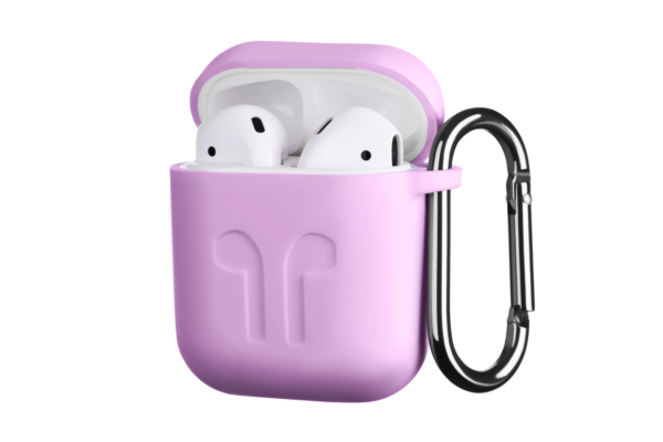 Чехол 2Е для Apple AirPods, Pure Color Silicone Imprint (1.5mm), Lavender