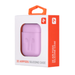 Чехол 2Е для Apple AirPods, Pure Color Silicone Imprint (1.5mm), Lavender