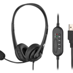 PC headset stereo On-ear 2E CH11 USB, omni-mic, 2m, black
