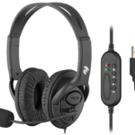 Гарнитура ПК стерео Over-ear 2E CH13 USB, omni-mic, 2м, черный