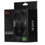 Гарнитура ПК стерео Over-ear 2E CH13 USB, omni-mic, 2м, черный