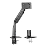 Single Monitor Select Spring Assisted Aluminum Monitor Arm with USB