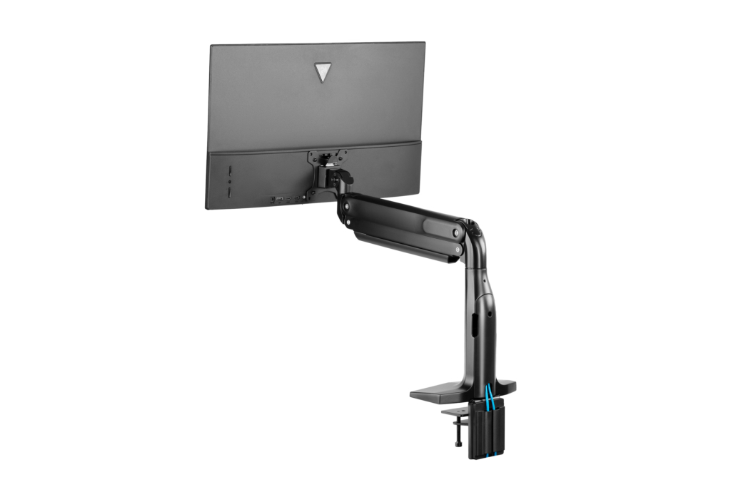Single Monitor Select Spring Assisted Aluminum Monitor Arm with USB