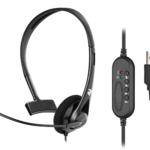 Гарнитура ПК моно On-ear 2E CH11 USB, omni-mic, 2м, черный